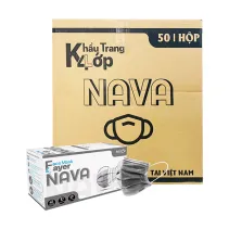 Khẩu Trang Y Tế 4 Lớp Nava Xám